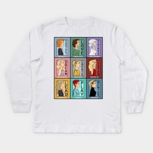 Gillian Anderson's Best Characters Kids Long Sleeve T-Shirt